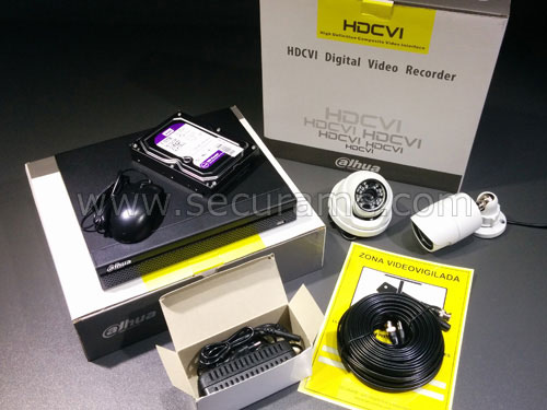 Kit videovigilancia 2 cmaras HD 1MP disco duro 1Tb exterior